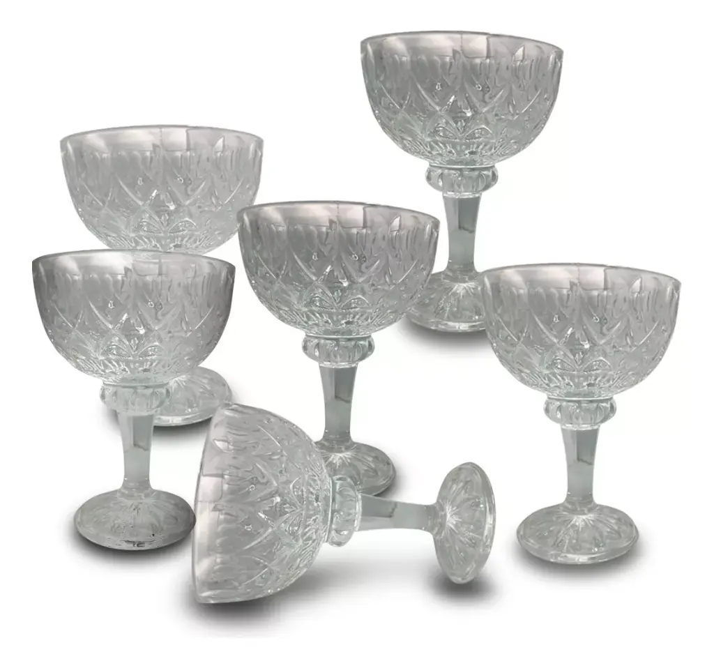 SET DE COPAS DE CRISTAL 6 PIEZAS