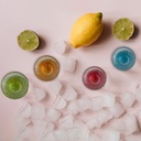 SET DE 4 TEQUILEROS CON FONDO DE COLOR
