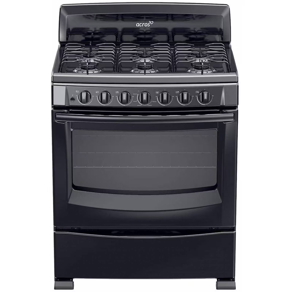 ESTUFA ACROS MOD. AF-5001Z 30" NEGRA ENCENDIDO ELECTRÓNICO