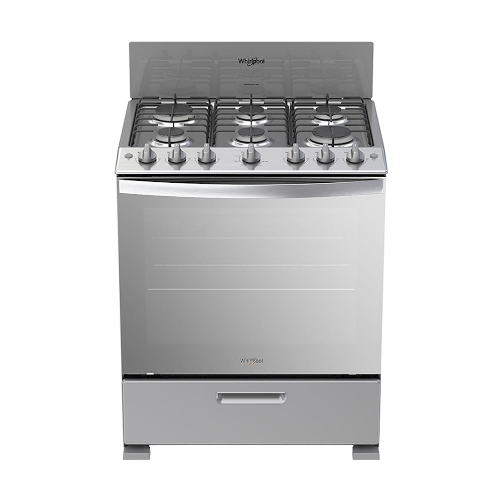 ESTUFA WHIRLPOOL MOD. WFR-3200D 30" SILVER ENC. ELECTRÓNICO, CUBIERTA DE ACERO