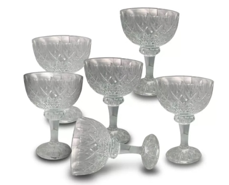 SET DE COPAS DE CRISTAL 6 PIEZAS